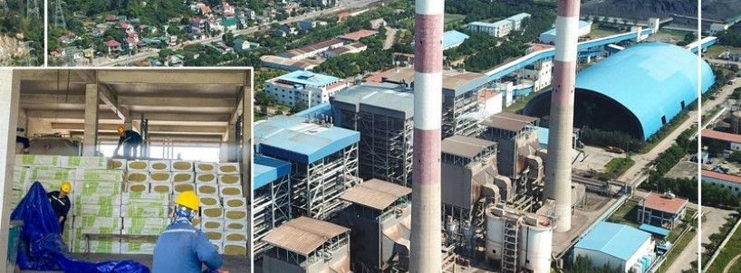 Bông Khoáng Cách Âm – Cách Nhiệt Remak: Giải Pháp Bảo Vệ An Toàn Cho Nhà Máy Nhiệt Điện Cẩm Phả