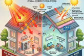 Cùng một ngôi nhà - Khác nhau hoàn toàn vì lớp vật liệu cách nhiệt
