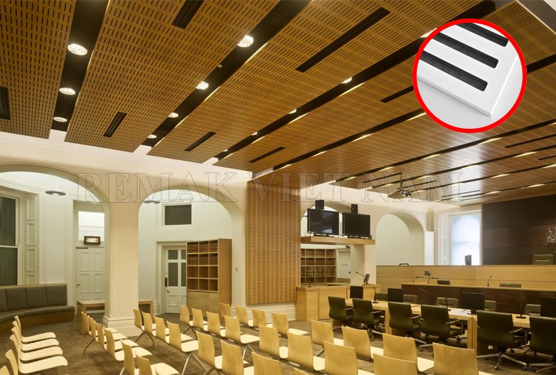Gỗ tiêu âm rãnh dọc Remak™ Slotted 1