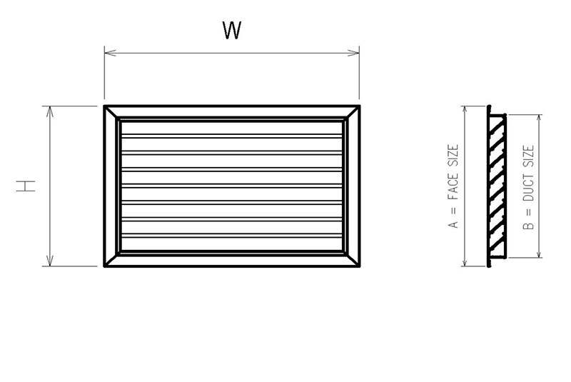 Cửa thông gió nan Z WL 0