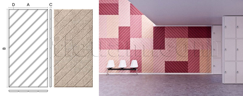 Len gỗ tiêu âm Remak® Acoustic WoodWool Arts 3