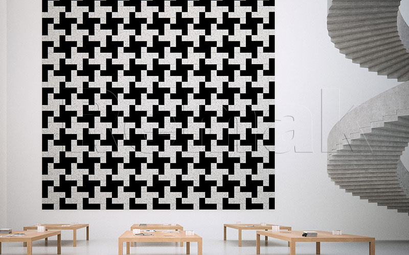 Tấm len gỗ tiêu âm trang trí WoodWool Tiles 7