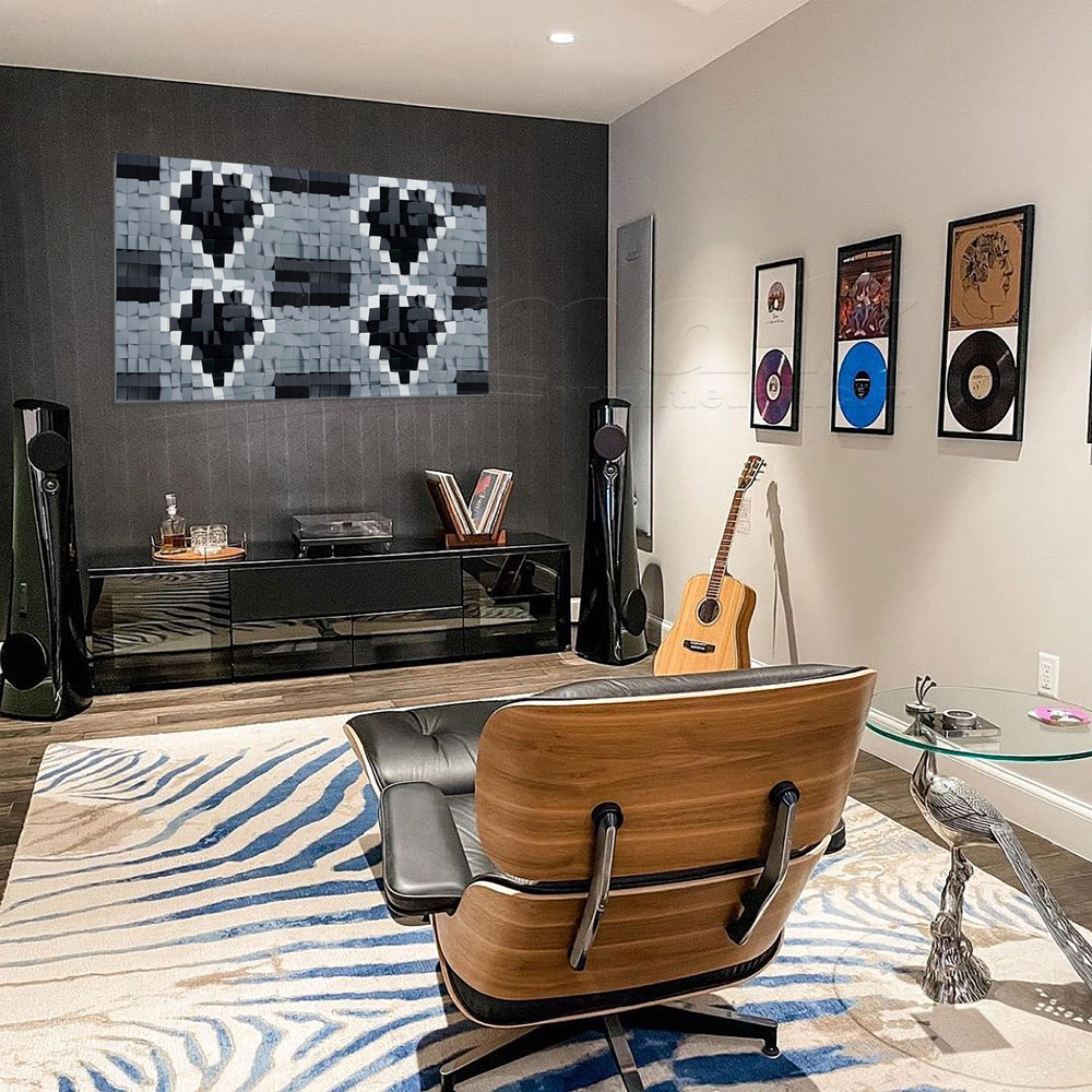 Combo viên gỗ thông Remak® Sound Diffuser cao cấp làm tranh tán âm nghệ thuật DIY 6