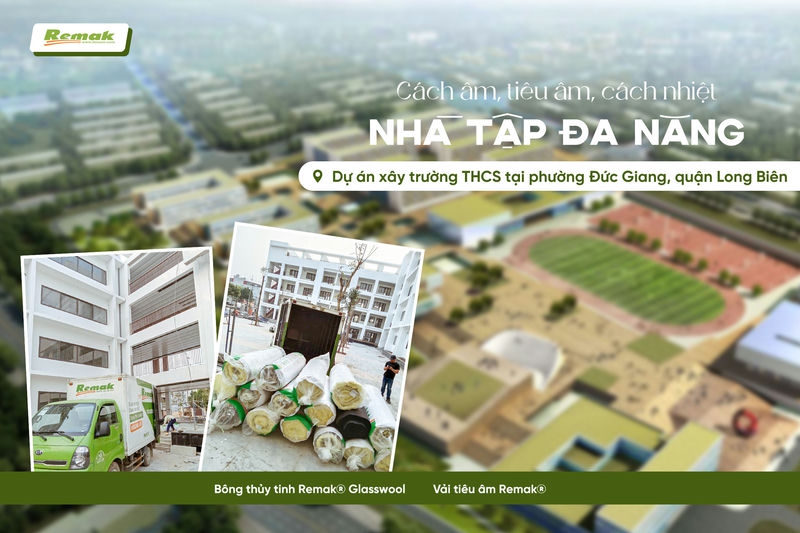 bông thuỷ tịnh Remak - giải pháp hữu hiệu cho thi công mái nhà xưởng