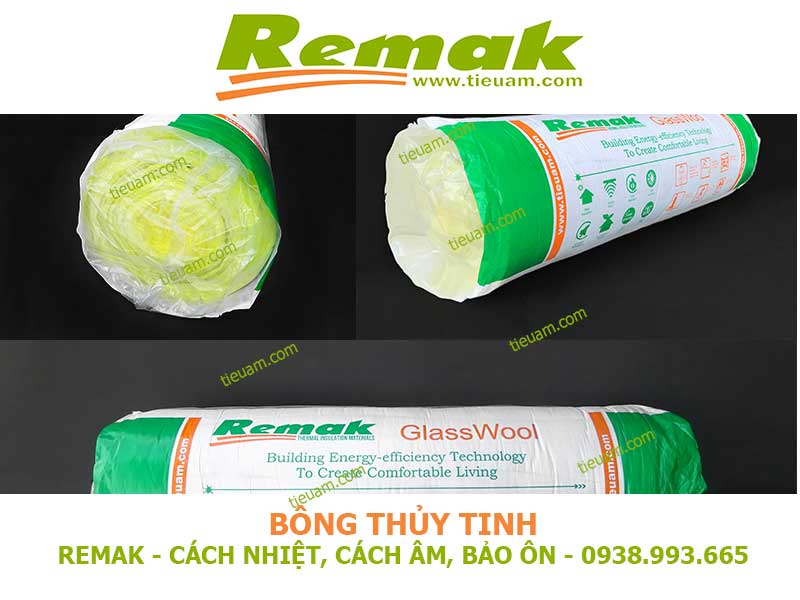 Bông thủy tinh - Remak chuyên vật liệu cách âm, tiêu âm, cách nhiệt, chống cháy, bảo ôn