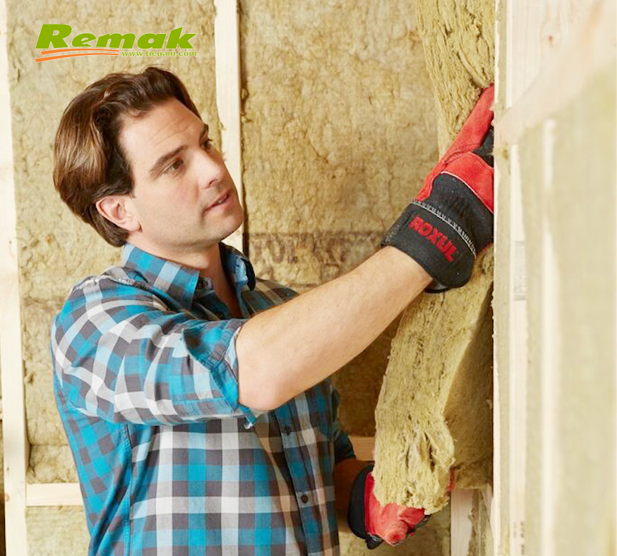 Bông khoáng được sử dụng trong cách nhiệt, chống nóng, chống cháy hiệu quả